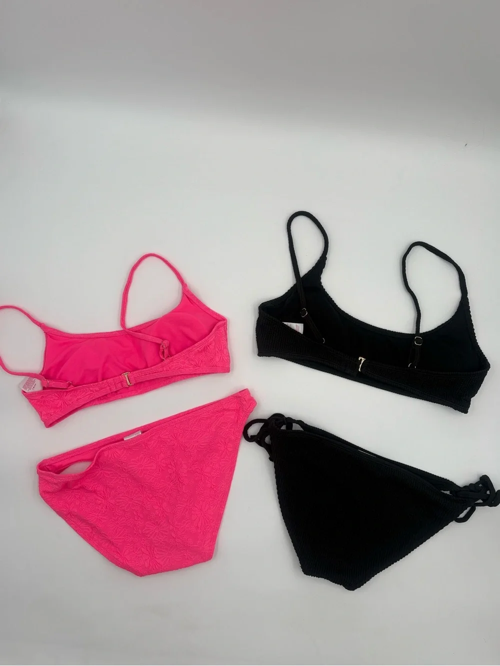 No‎ Boundaries Bikini Swimsuit Bundle Size L 11-13 Pink Black 2 Piece Sets
